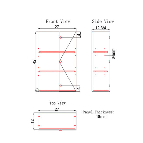Picture of Wall Blind Corner Cabinet (WBC)