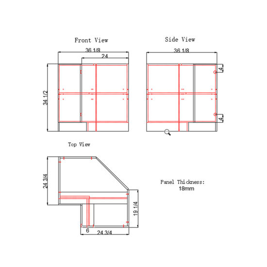 Picture of Lasy Susan Cabinet